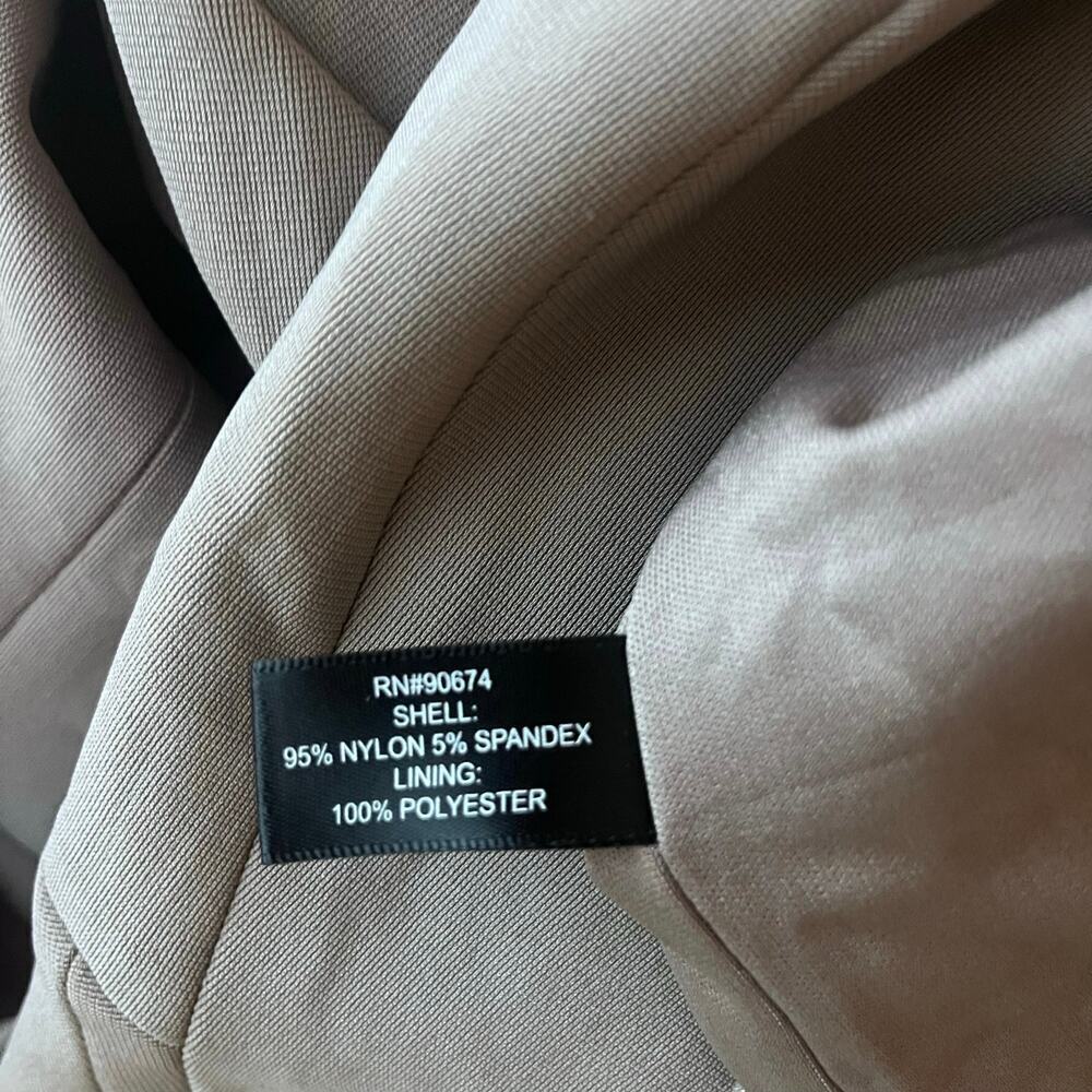 Boston Proper Beyond Travel Classic Boyfriend Blazer 14 Stone Beige Brown - Picture 8 of 8